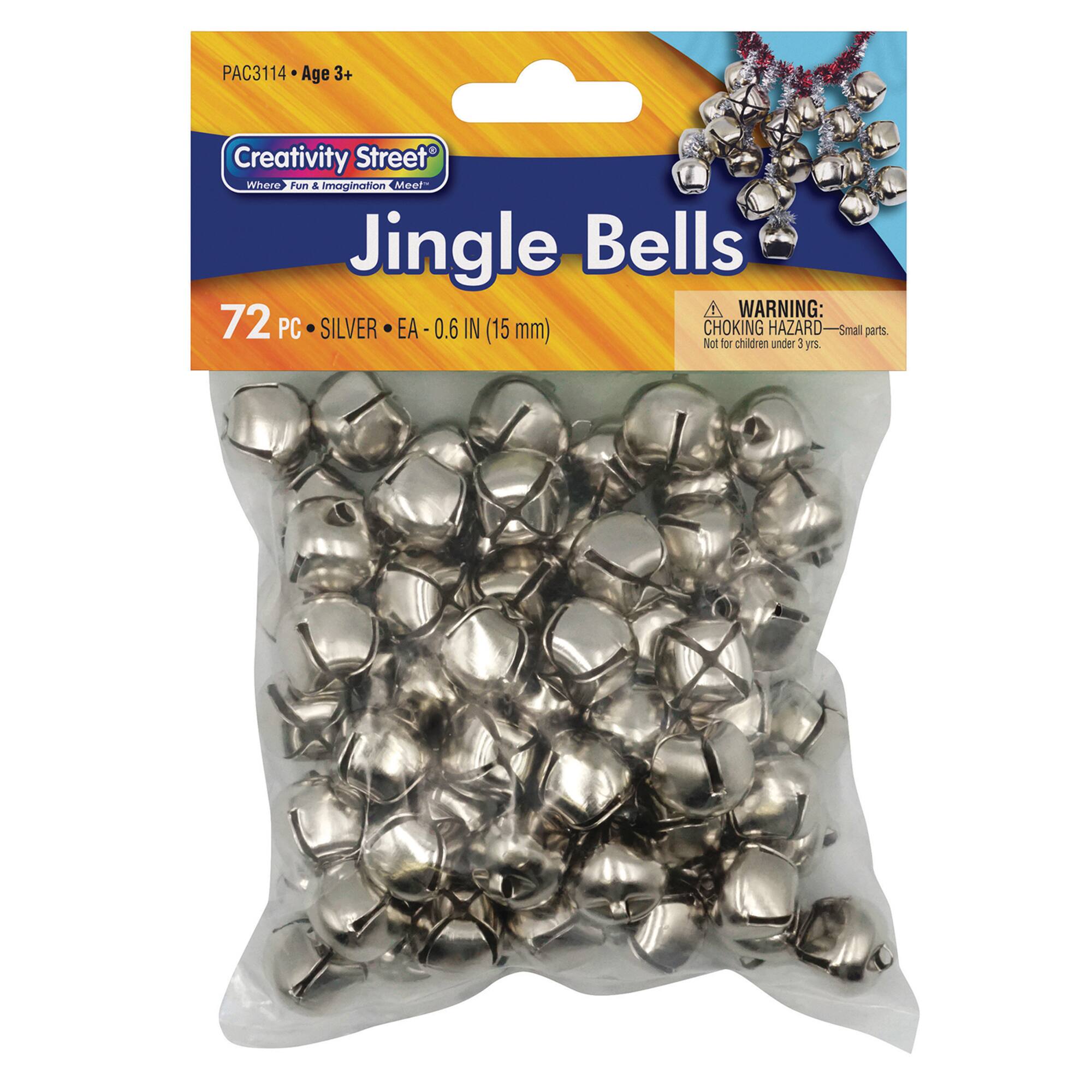 Creativity Street® 5/8" Silver Jingle Bells, 3 Packs of 72